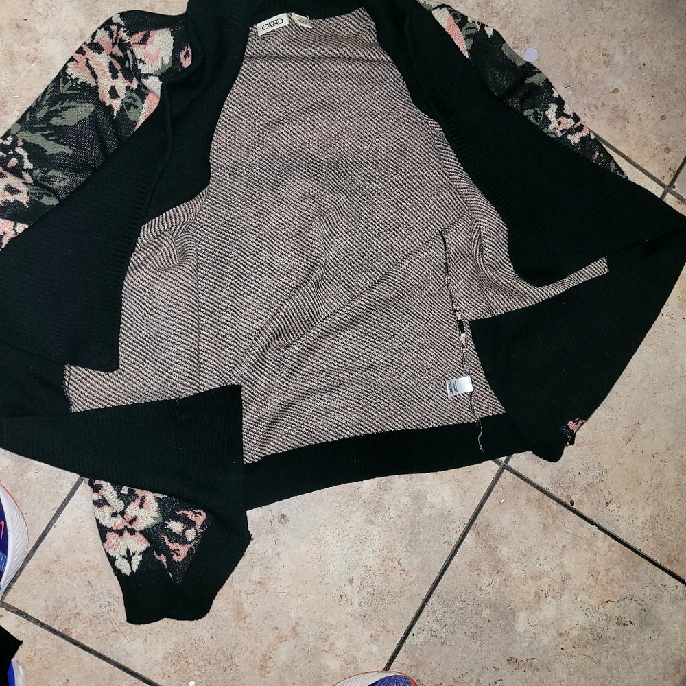 Floral style cardigan